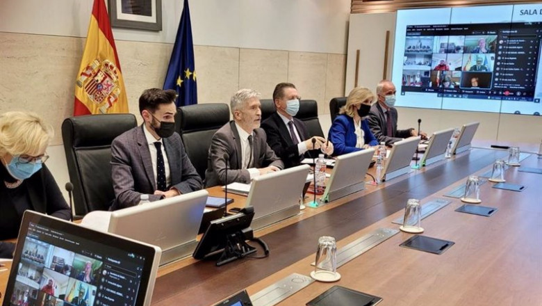 ep el ministro del interior fernando grande marlaska preside una reunion del centro de coordinacion