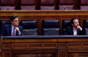 ep el presidente del gobienro pedro sanchez i y el vicepresidente segundo pablo iglesias