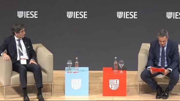 ep el presidente ejecutivo de telefonica jose maria alvarez pallete y el profesor de iese philip