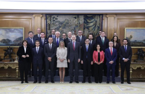 ep felipe vi recibe en audiencia al instituto espanol de analistas por su 60 aniversario
