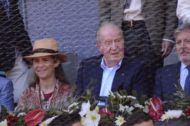 Juan Carlos I asistiendo a la Caja Mágica durante el Mutua Madrid Open 2016 | EUROPA PRESS ep juan carlos i asistiendola caja magica durantemutua madrid open 2016