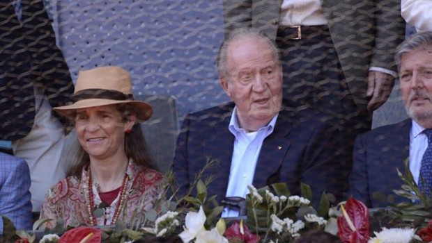 ep juan carlos i asistiendola caja magica durantemutua madrid open 2016