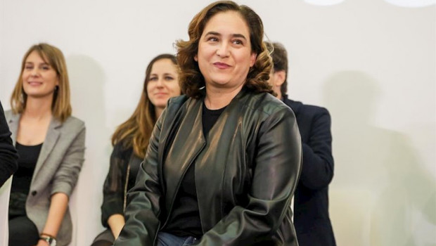 ep la alcaldesa de barcelona ada colau durante el encuentro confederal de unidas podemos celebrado