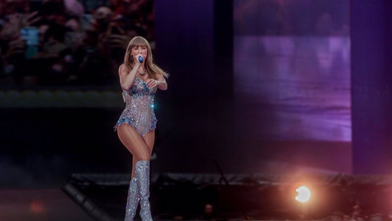 ep la cantante taylor swift durante la primera de sus dos actuaciones en el estadio santiago