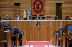 ep la conselleira do mar marta villaverde en el pleno del parlamento