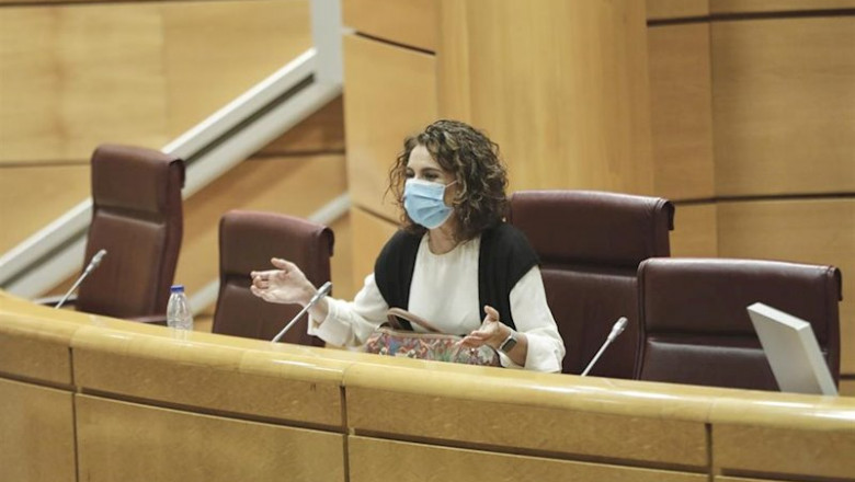 ep la ministra de hacienda y portavoz del gobierno maria jesus montero en el senado