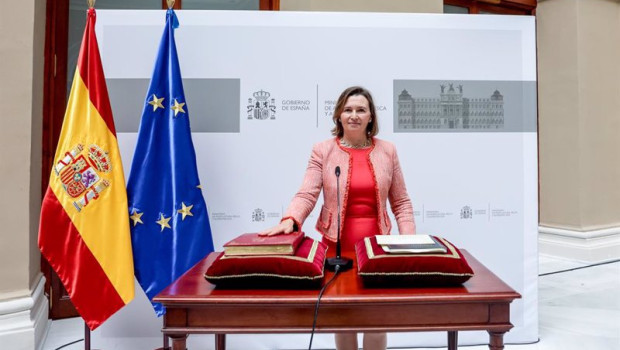 ep la nueva secretaria general de pesca isabel artime garcia posa en su acto de toma de posesion en