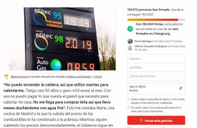 ep la peticion para bajar los impuestos a los carburantes iniciada en changeorg