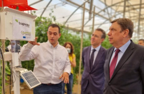 ep luis planas visita la estacion experimental las palmerillas en el ejido almeria