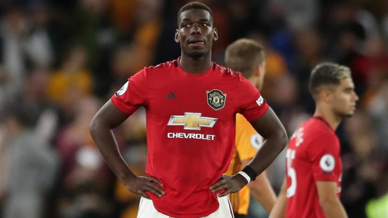 Paul Pogba disgustado tras el partido del Manchester United ante el Wolwerhampton | Nick Potts/PA Wire/dpa ep paul pogba disgustadopartidomanchester unitedwolwerhampton