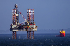 ep 08 february 2019 england poole agenera view of the ensco-72 drilling rig in poole bay off the