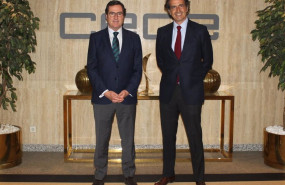 ep antonio garamendi presidente de la ceoe y pablo arnus presidente de amara nzero