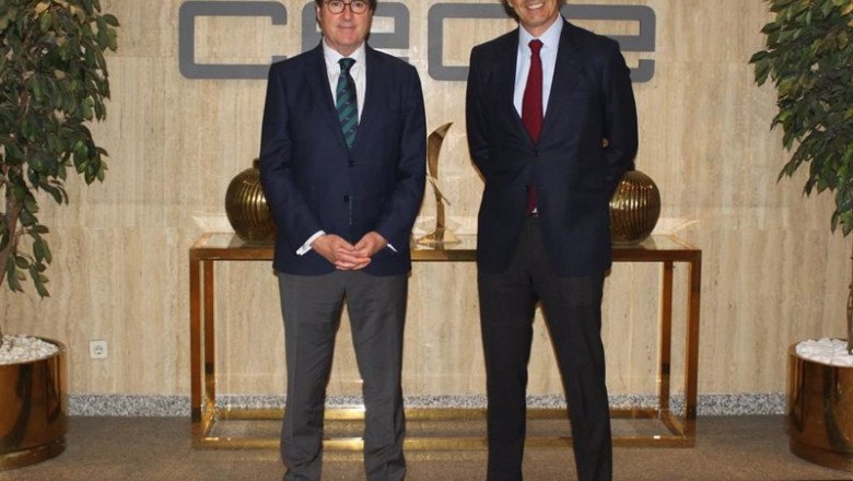 ep antonio garamendi presidente de la ceoe y pablo arnus presidente de amara nzero ep antonio garamendi presidente de la ceoe y pablo arnus presidente de amara nzero