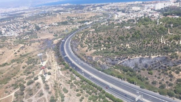 ep carretera a7 malaga uincendio torremolinos trafico coches autovia