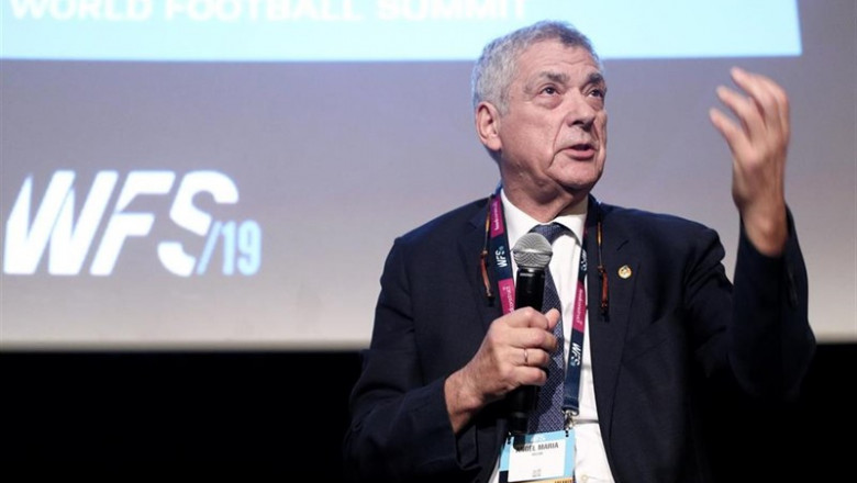 ep el expresidente de la real federacion espanola de futbol rfef angel maria villar durante su