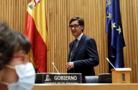ep el ministro de sanidad salvador illa a su llegada a la comparecencia ante la comision de sanidad