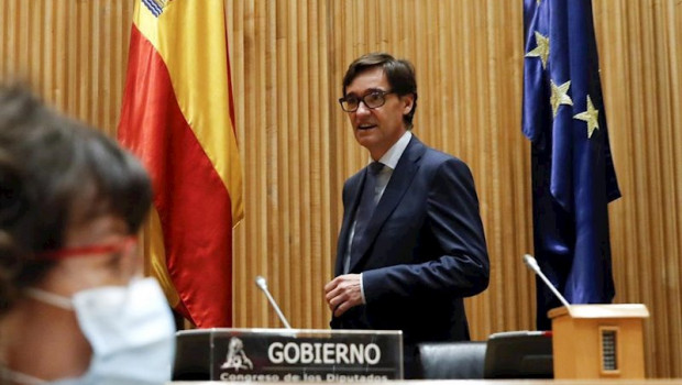 ep el ministro de sanidad salvador illa a su llegada a la comparecencia ante la comision de sanidad