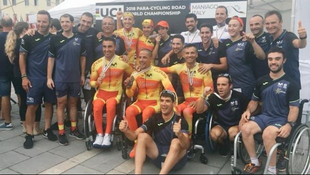 ep espanadespidelo grandecon 11 medallasmundialciclismo adaptado