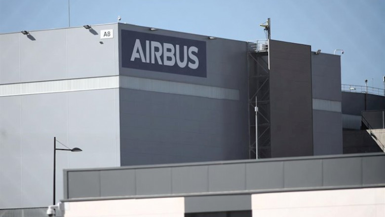 ep fachada de la sede de la empresa airbus en getafe en madrid espana a 21 de febrero de 2020