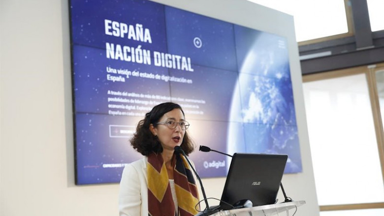 ep la presidenta de adigital carina szpilka en la presentacion del informe espana nacion digital de