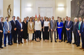 ep la presidenta de la comunidad de madrid isabel diaz ayuso participa en una recepcion en la real