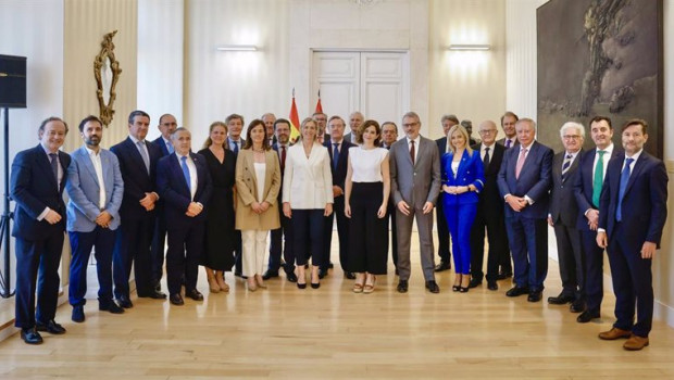 ep la presidenta de la comunidad de madrid isabel diaz ayuso participa en una recepcion en la real