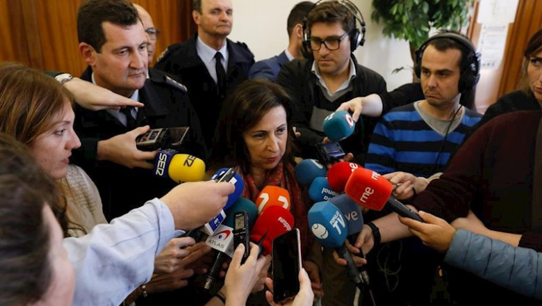 La ministra de Defensa, Margarita Robles, en una visita a la Academia General del Aire en San Javier/Murcia | Edu Botella - Europa Press ep murcia