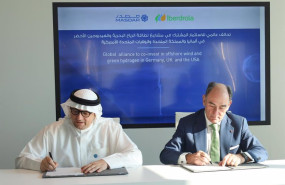 ep presidente de iberdrola ignacio galan con al ramahi chief executive officer of masdar