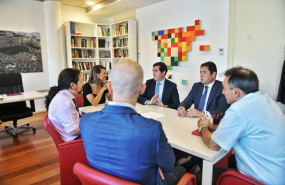 ep reunioncongresounidasconpresidentesla ceoe antonio garamendi ycepyme gerardo cuervas enqueparticipado pablo iglesias yolanda diaz enrique santiagonacho alvarez