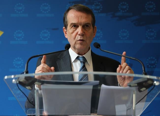 Rueda de prensa de Abel Caballero tras la cumbre con alcaldes en Madrid | EUROPA PRESS ep ruedaprensaabel caballerola cumbrealcaldesmadrid