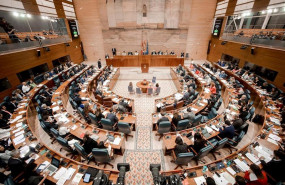ep vista del hemiciclo de la asamblea de madrid durante una sesion plenaria en madrid espana a 3 de