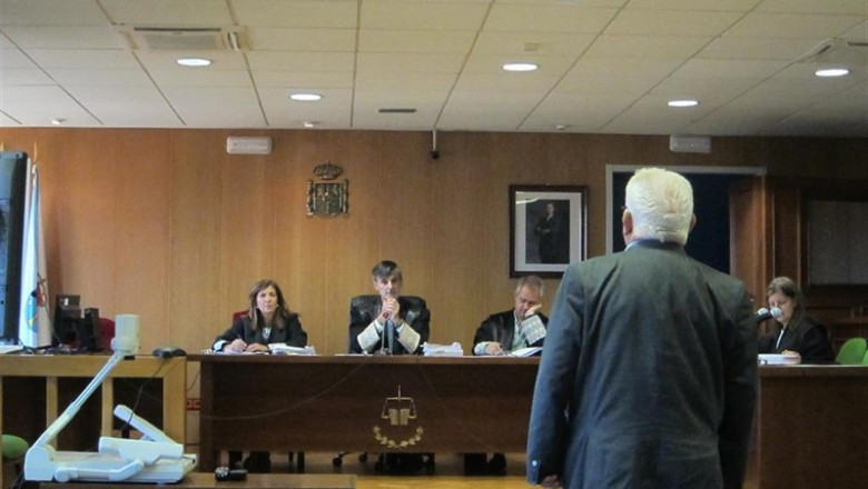 El acusado durante la vista, celebrada este martes en la Sección Quinta de la Audiencia Provincial de Pontevedra, con sede en Vigo | EUROPA PRESS ep acusado durantevista celebradamartesla seccion quintala audiencia provincialpontevedra con sedevigo
