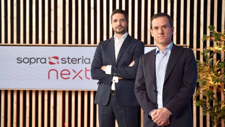 ep antonio penalver director general de sopra steria dcha y carlos moron director de sopra steria ep antonio penalver director general de sopra steria dcha y carlos moron director de sopra steria