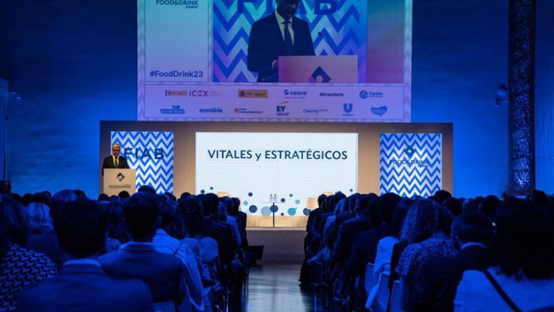 Archivo - El presidente de la Federación Española de Industrias de Alimentación y Bebidas (FIAB), Ignacio Silva, interviene durante la inauguración del Food & Drink Summit 2023 | Matias Chiofalo - Europa Press - Archivo ep archivo el presidente de la federacion espanola de industrias de alimentacion y bebidas fiab
