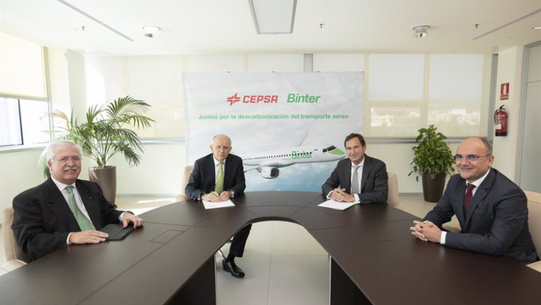 ep cepsa y binter se alian para impulsar la descarbonizacion del sector aereo