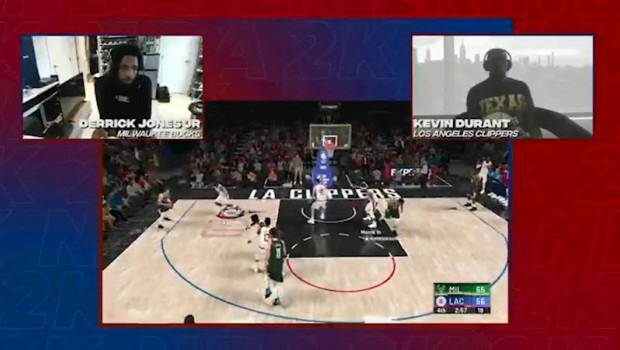 ep derrick jones jr elimina a kevin durant en el estreno del torneo de nba 2k