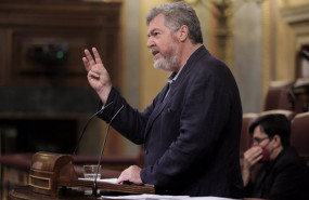 ep el diputado de unidas podemos juan antonio lopez de uralde interviene en una sesion plenaria en