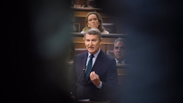 ep el lider de la oposicion y presidente del pp alberto nunez feijoo durante una sesion de control ep el lider de la oposicion y presidente del pp alberto nunez feijoo durante una sesion de control