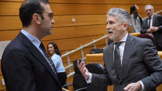 ep el ministro de economia comercio y empresa carlos cuerpo i y el ministro del interior fernando