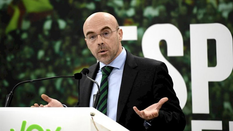 El portavoz de Vox, Jorge Buxadé, en rueda de prensa | Óscar Cañas - Europa Press - Archivo ep el portavoz de vox jorge buxade en rueda de prensa