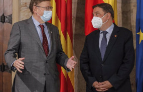 ep el president de la generalitat ximo puig y el ministro de agricultura luis planas