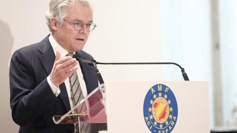 El presidente de la Comisión Nacional del Mercado de Valores (CNMV), Sebastián Albella, durante su intervención en la Convención Anual Financiera de la Asociación de Mercados Financieros (AMF), en Madrid (España), a 18 e noviembre de 2019. | Eduardo Parra - Europa Press ep el presidente de la comision nacional del mercado de valores cnmv sebastian albella durante su