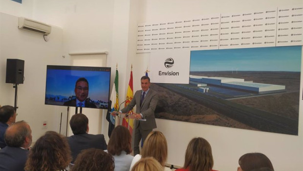 ep el presidente del gobierno pedro sanchez en la presentacion de la gigafactoria de navalmoral de