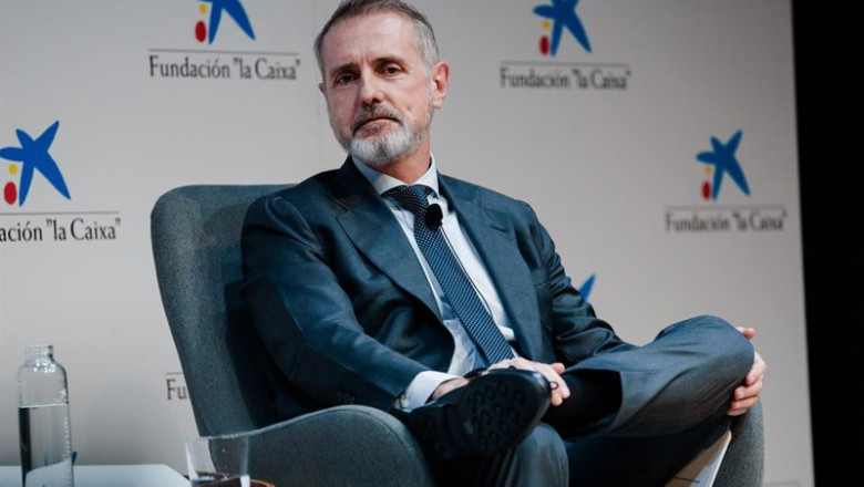 El presidente ejecutivo de Telefónica, Marc Murtra, durante la conferencia ‘Una mirada al futuro de Telefónica’, a 2 de febrero de 2026, en Madrid (España). La conferencia analiza la evolución estratégica de la compañía, centrada en la transformación digi | Carlos Luján - Europa Press ep el presidente ejecutivo de telefonica marc murtra durante la conferencia una mirada al futuro de