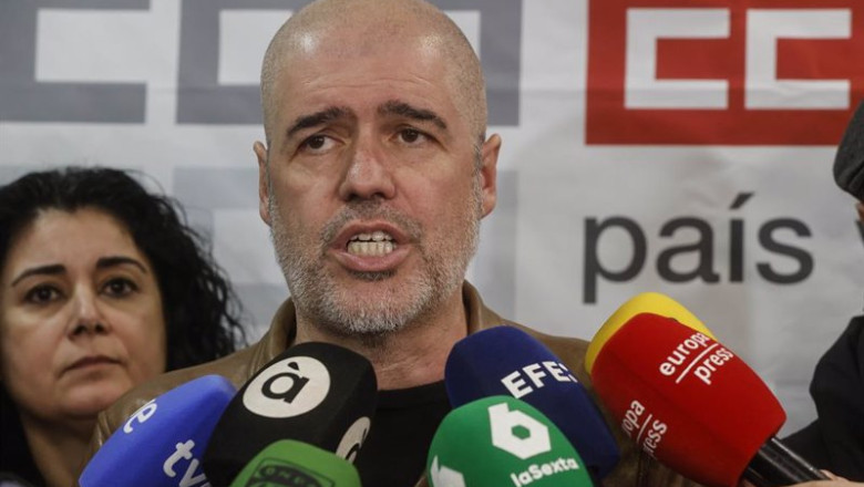 ep el secretario general de ccoo unai sordo en declaraciones a los medios en valncia ep el secretario general de ccoo unai sordo en declaraciones a los medios en valncia