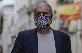 ep el secretario general de ccoo unai sordo frente al palau de la generalitat valenciana a 24 de