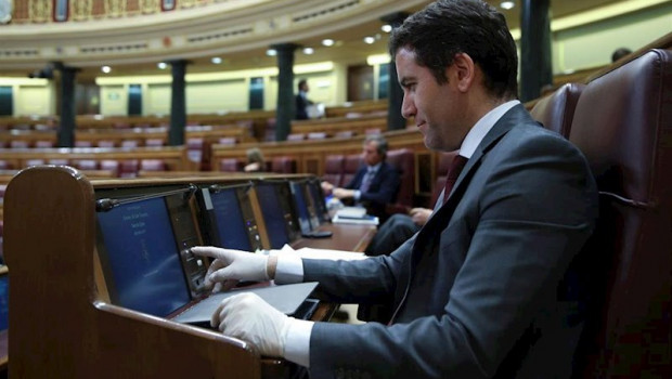 ep el secretario general del pp teodoro garcia egea durante un pleno en el congreso