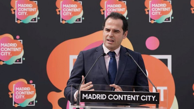 ep el vicepresidente de la comunidad de madrid ignacio aguado durante el acto de colocacion de la
