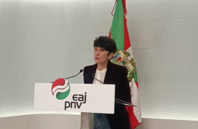 ep la portavoz del pnv en el congreso de los diputados maribel vaquero en una rueda de prensa en