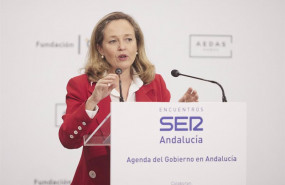 ep la vicepresidenta del gobierno nadia calvino durante el encuentro de la cadena ser agenda del